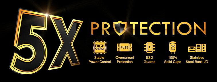 5x Protection Plyta Asus