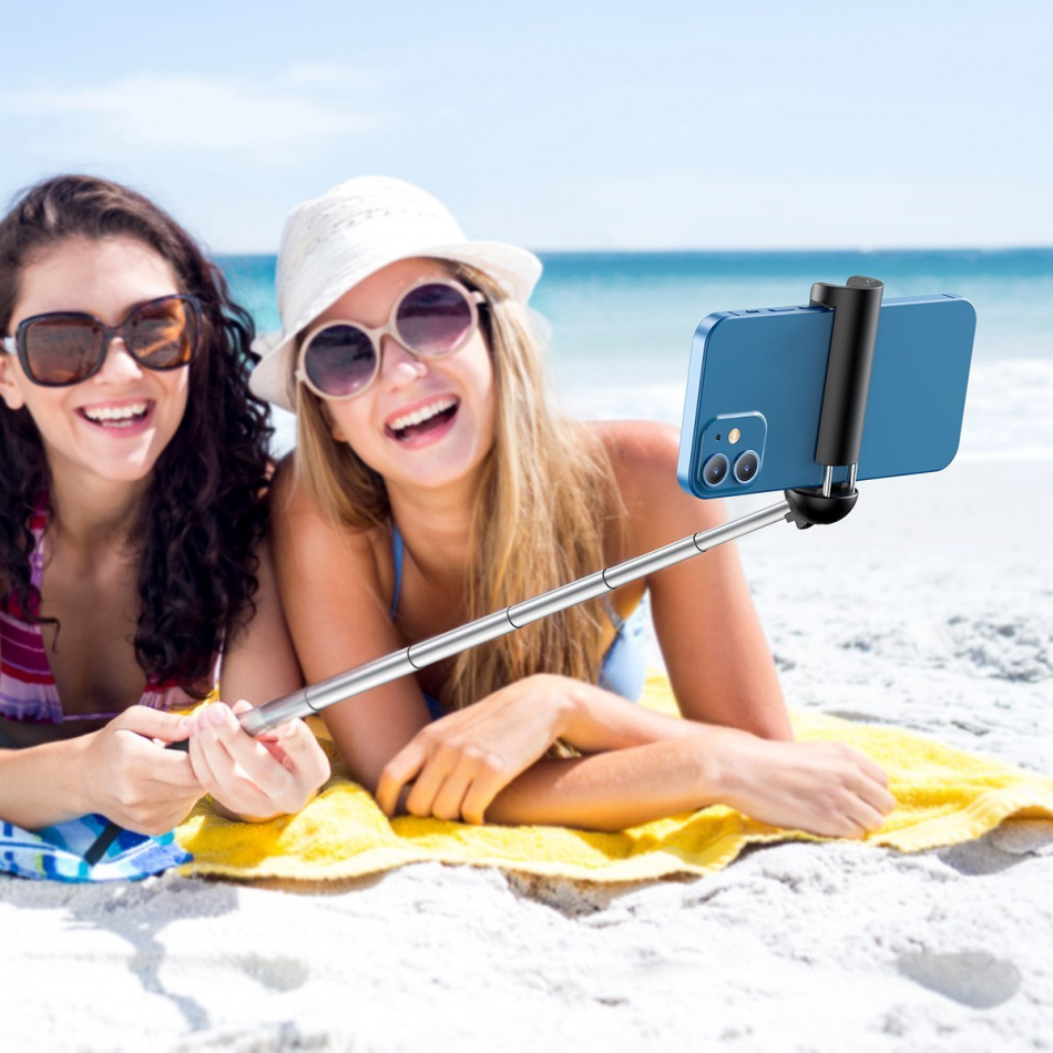 Pol Pl Selfie Stick Bluetooth Baseus Ultra Mini Czarny 20932 6