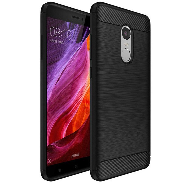 Etui Carbon Lux Xiaomi Redmi Note Black Proline