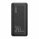 Powerbank Dudao 20000mAh, Power Delivery 20 W Quick Charge 3.0 2x USB / USB Typ C czarny (K12PQ+ black)