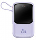 Powerbank Baseus Qpow PRO z kablem Lightning, USB TYP-C, USB, 10000mAh, 20W - fioletowy (PPQD020005)