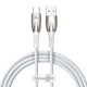 Kabel przewd USB Typ-C 100cm Baseus Glimmer, 100W z obsug szybkiego adowania - biay (CADH000402)