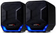 Goniki komputerowe 6W USB Blue&Black A