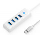 Hub USB TYP-C Orico 4x USB 3.1 - biay (PW4U-C3-015-WH-EP)
