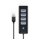 Hub USB-A Orico 4x USB 3.1 czarny