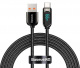 Kabel przewd USB Typ-C 200cm Baseus Display LCD 66W obsug szybkiego adowania - czarny (CASX020101)