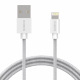 Kabel przewd USB - Lightning / iPhone 100cm ORICO 2.4A z oplotem (LTF-10-V1-SV-BP)