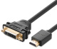 Adapter HDMI mski do DVI eski UGREEN, 22cm - czarny (20136)