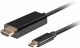 Przewd USB TYP-C / HDMI 2.0 4K@60Hz 0,5m czarny Lanberg