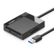 Czytnik kart pamici Ugreen USB 3.0 SD / micro SD / CF / MS czarny (30231)