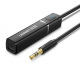 Ugreen transmiter Bluetooth 5.0 bezprzewodowy adapter audio 3,5mm mini jack czarny (40761 CM107)