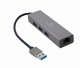 Gembird Adapter USB-AM do LAN Gigabit HUB USB 3.0 x3 czarny A-AMU3-LAN-01