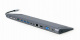 Gembird Adapter wieloportowy USB Type C 8w1 hub USB HDMI VGA PD czytnik kart LAN audio 3.5 mm A-CM-COMBO9-01
