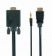Gembird Kabel/Konwerter HDMI do VGA mini Jack 3m czarny A-HDMI-VGA-03-10