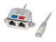 Lanberg Adapter rozdzielacz LAN RJ45 na 2X RJ45 FTP 2 urzdzena na 1 kablu (AD-0026-S)