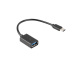 Lanberg Adapter USB-C(M) do USB-A(F) 2.0 0.15m Otg Czarny