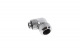 Alphacool Eiszapfen 13mm HardTube compression fitting 90 rotatable G1/4 - knurled - chrome