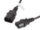 Lanberg Przeduacz kabla zasilajcego IEC 320 C13 do C14 1.8m czarny (CA-C13E-10CC-0018-BK)