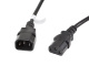 Lanberg Przeduacz kabla zasilajcego IEC 320 C13 do C14 3m VDE czarny (CA-C13E-11CC-0030-BK)