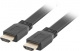 Lanberg Kabel HDMI M/M V2.0 5m Czarny 4k Flat