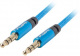 Lanberg Kabel Audio Minijack 3.5mm M/M 3 Pin 3m Niebieski Premium
