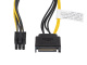 Lanberg Kabel SATA zasilajcy M do PCI EXPRESS 6PIN 20cm (CA-SA6P-10CU-0020)