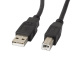 Kabel do drukarki USB-A(M) do USB-B(M) 2.0 Lanberg 0.5m Czarny