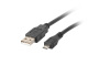Lanberg Kabel USB 2.0 Micro AM-MBM5P czarny 1.8m (CA-USBM-10CC-0018-BK)