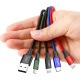 Kabel przewd pleciony USB 4w1