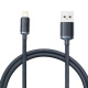 Kabel przewd USB - Lightning / iPhone 120cm Baseus Crystal 2.4A - czarny (CAJY000001)