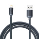 Kabel przewd USB - Lightning / iPhone 200cm Baseus Crystal 2.4A - czarny (CAJY000101)
