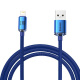Kabel przewd USB - Lightning / iPhone 200cm Baseus Crystal 2.4A - niebieski (CAJY000103)