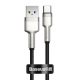 Kabel przewd USB Typ-C 25cm Baseus Cafule Quick Charge 66W z obsug szybkiego adowania - czarny (CAKF000001)
