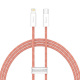 Kabel przewd USB Typ-C - Lightning / iPhone 100cm Baseus Dynamic z obsug szybkiego adowania 20W PD - pomaraczowy (CALD000007)