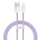 Kabel przewd USB - Lightning / iPhone 100cm Baseus Dynamic 2.4A - fioletowy (CALD000405)