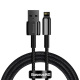 Kabel przewd USB - Lightning / iPhone 200cm Baseus Tungsten Gold 2,4A - czarny (CALWJ-A01)
