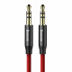 Kabel audio Baseus Yiven M30 miniJack 3,5mm 1 m czerwono-czarny (CAM30-B91)