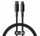 Kabel przewd USB TYP-C - Lightning / iPhone 100cm Baseus Tungsten Gold 20W, 5A, PD - czarny (CATLWJ-01)
