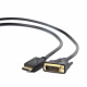 Gembird Kabel DisplayPort (M) do DVI-D (M) 1,8m (CC-DPM-DVIM-6)