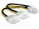 Delock 82315, adapter 2x Molex 4-pin na PCI-E 6-pin