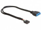 Delock 83281 adapter z wewntrznego Pin Header 9-pin USB 2.0 na USB 3.0 19-pin mskie