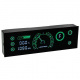 Lamptron CR430 kontroler wentylatorw i owietlenia LED, czarny/zielony