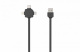 Kabel przewd USB paski Allocacoc Power USBcable 3w1 USB - micro USB / Lightning / USB TYP-C 1.5m - szary (9003GY/USBC15)