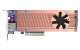 Qnap QM2-2P410G1T QM2 series, 2 x PCIe 2280 M.2 SSD slots, PCIe Gen4 x 8, 1 x AQC113C 10GbE NBASE-T port