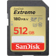 Karta SanDisk Extreme SDXC 512GB 180/130 MB/s C10 V30 UHS-I U3 (SDSDXVV-512G-GNCIN)
