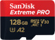 Karta SanDisk Extreme PRO microSDXC 128GB 200/90 MB/s A2 C10 V30 UHS-I U3 (SDSQXCD-128G-GN6MA)