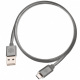 Silverstone CPU04C-1000 (SST-CPU04C-1000) obustronny kabel USB Type-A do USB Type-C, 1.0m, pokryty nylonem, aluminiowa osona, szary