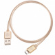 Silverstone CPU04G-1000 (SST-CPU04G-1000) obustronny kabel USB Type-A do USB Type-C, 1.0m, pokryty nylonem, aluminiowa osona, zoty