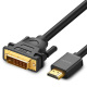 Kabel HDMI - DVI UGREEN HD106, 3m czarny (10136)