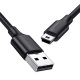 Kabel mini USB - USB-A UGREEN US132, 0.25m - czarny (10353)